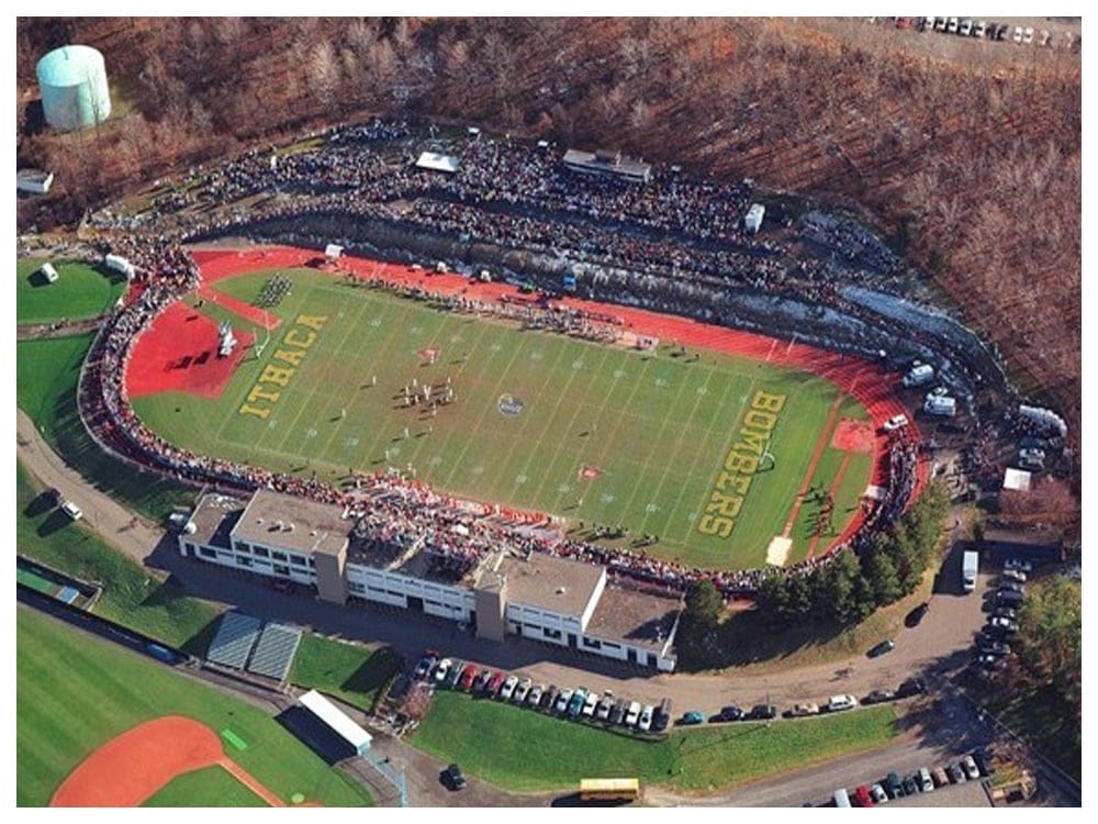 Ithaca Bombers and the Cortland Red Dragons at Butterfield Stadium