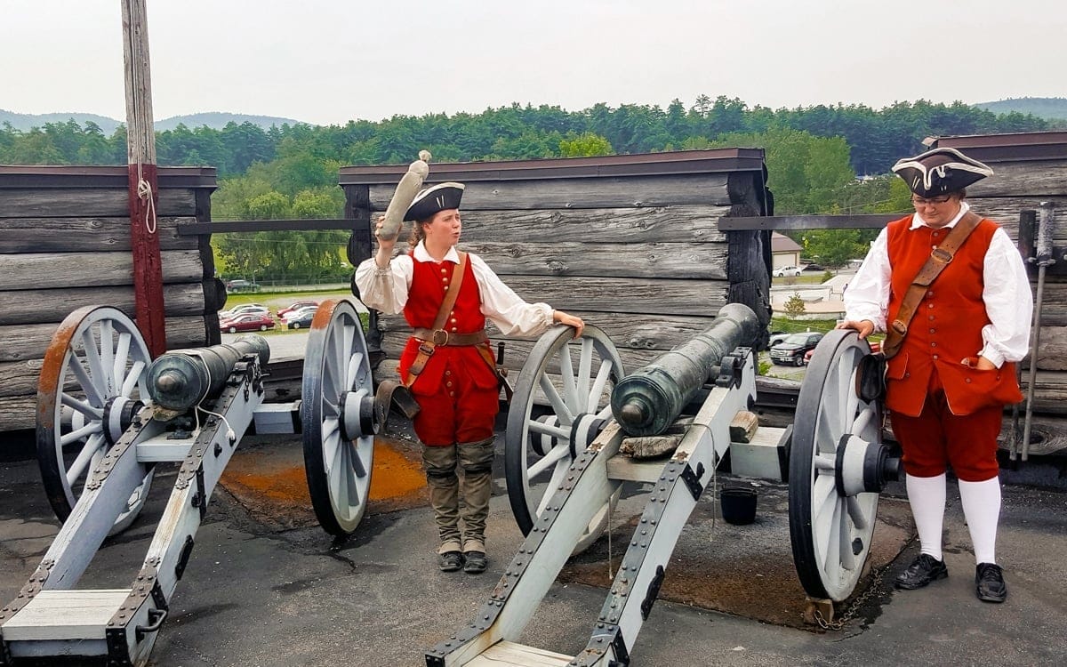 Fire the cannons! A demonstration at Fort William Henry. | Photo by Salvatore Isola
