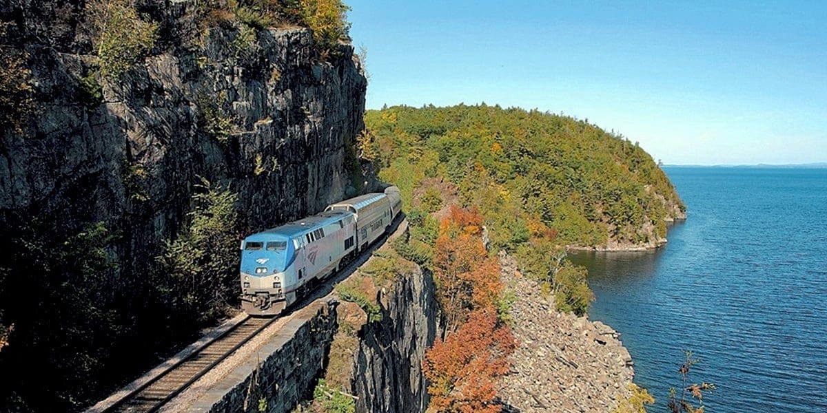 The Great Dome Car on Amtrak's Adirondack line, riding from Albany-Rensselaer to Montrèal. | Photo from Amtrak