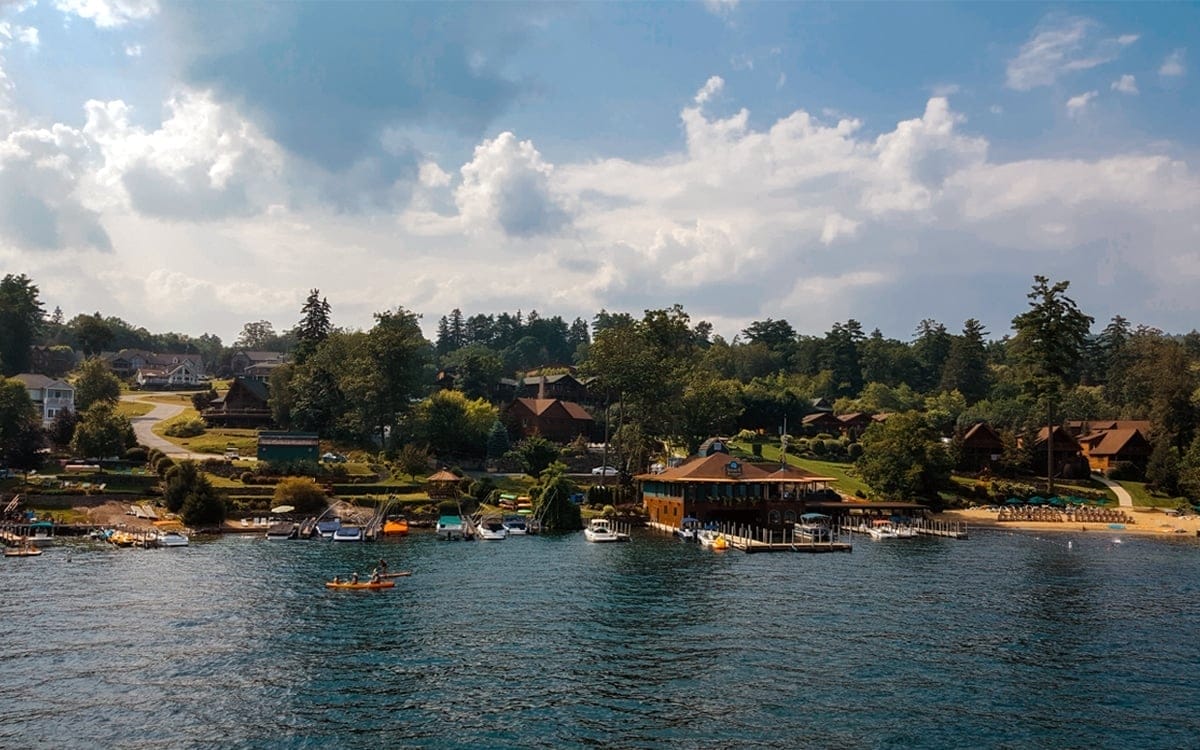 A view of a riverside community aboard the Minne-Ha-Haon Lake George. | Photo By Salvatore Isola