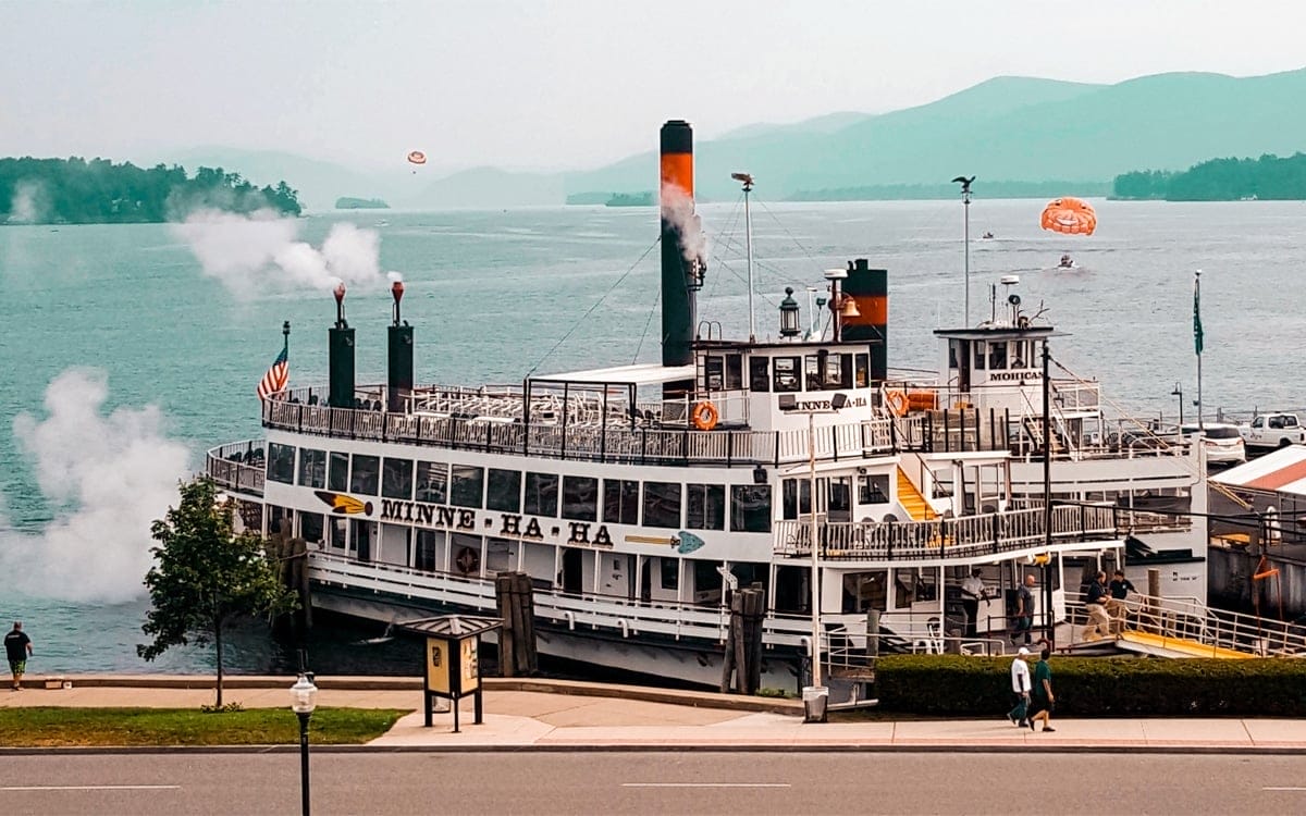 The Minne-Ha-Ha, an original steam boat cruise ship on Lake George. | Photo By Salvatore Isola