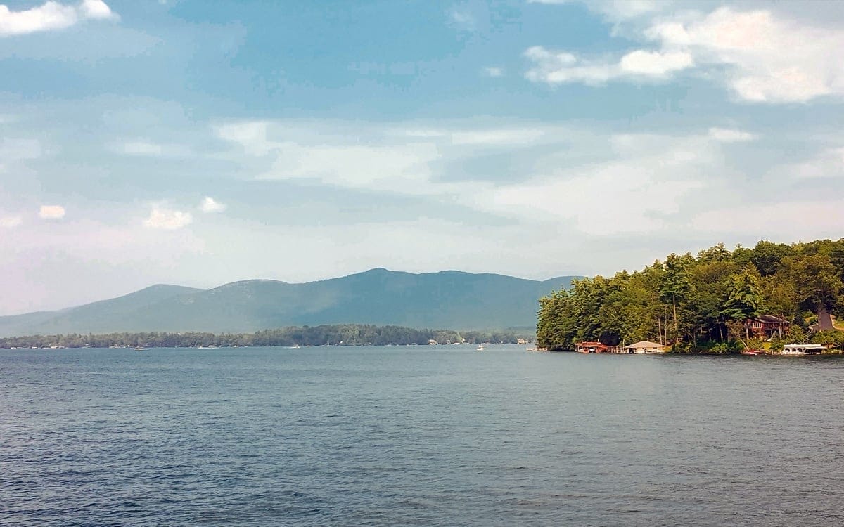A view of the lake and mountains aboard the Minne-Ha-Haon Lake George. | Photo By Salvatore Isola