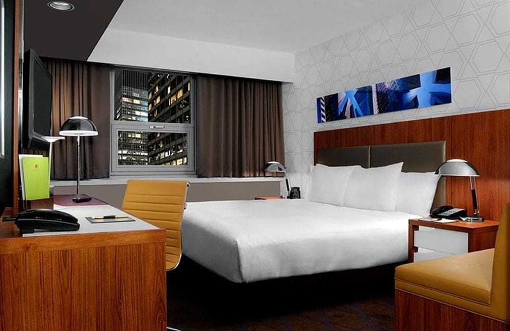 One of the spacious guest rooms at DoubleTree Metropolitan. | Photo from DoubleTree by Hilton: Metropolitan - New York City