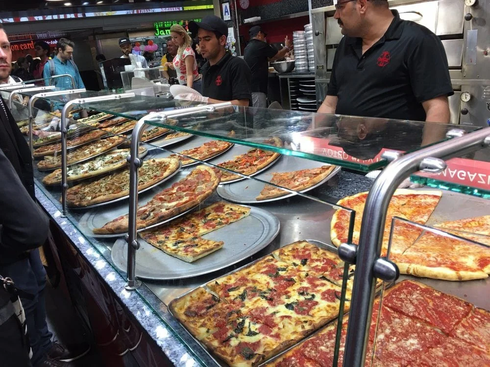 Rose's Pizza and Pasta in Penn Station, New York City, NY.