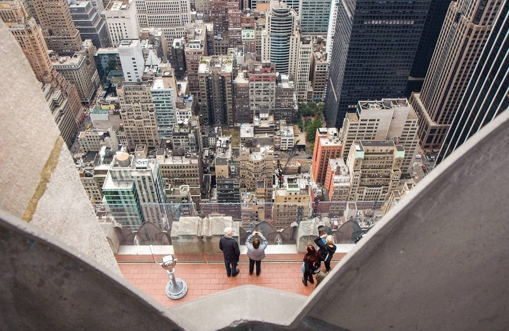 The "Top of the Rock" one of New York City's observation decks at 30 Rockefeller Plaza in New York City, NY. | Photo by Jen Davis, NYC & Company