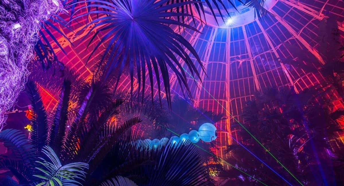 State-of-the-art special effects transform the Buffalo Botanical Gardens into Lumagination 2018. | Photo from Buffalo Botanical Gardens, by Joe Diebold