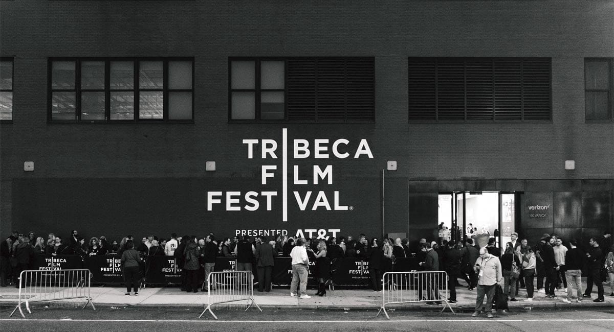 Crowds Outside the Tribeca Film Festival in NYC. | Photo from the Tribeca Film Festival