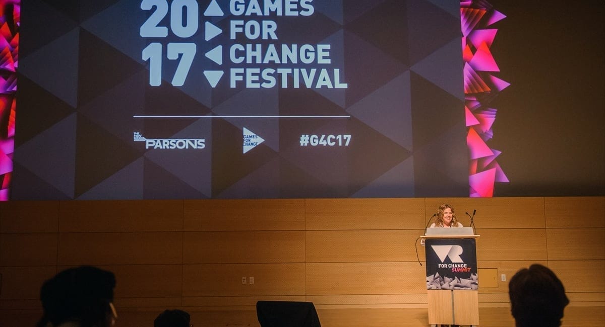 Closing Remarks at the 2017 Games for Change | Photo from Games For Change Flickr 