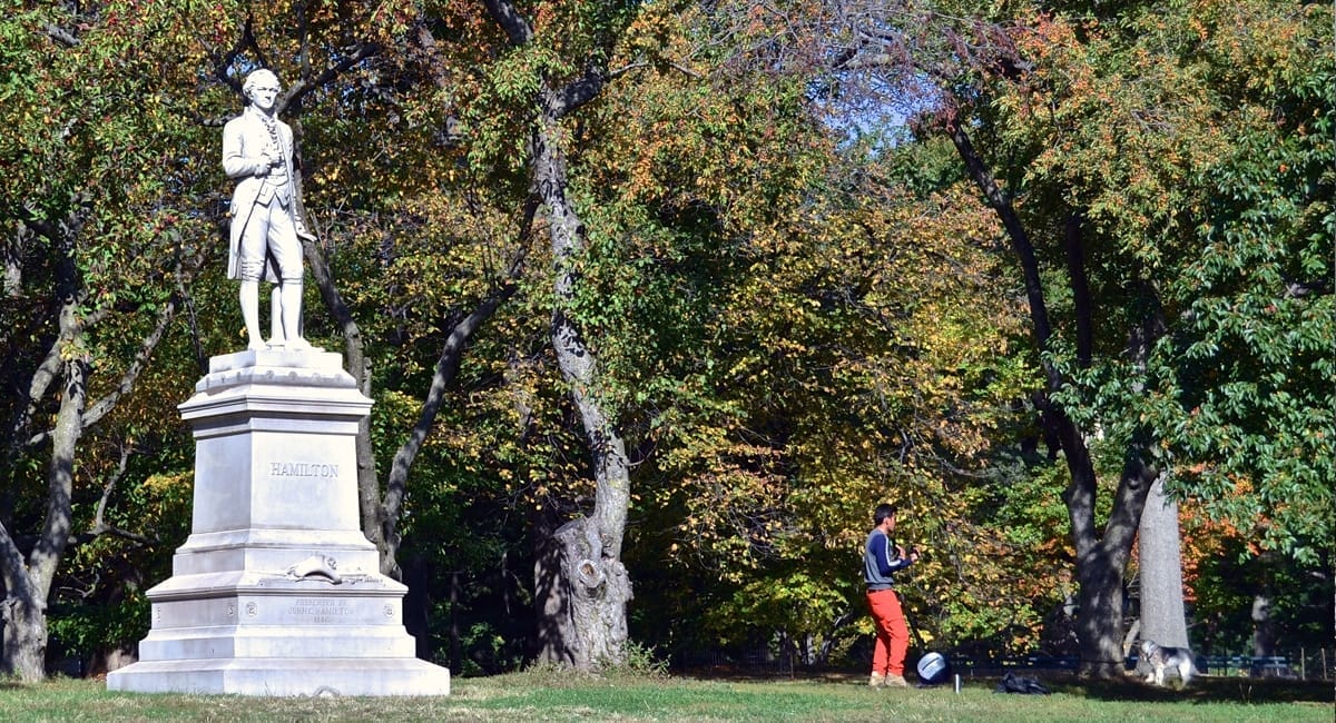 Alexander Hamilton in Central Park - David McSpadden