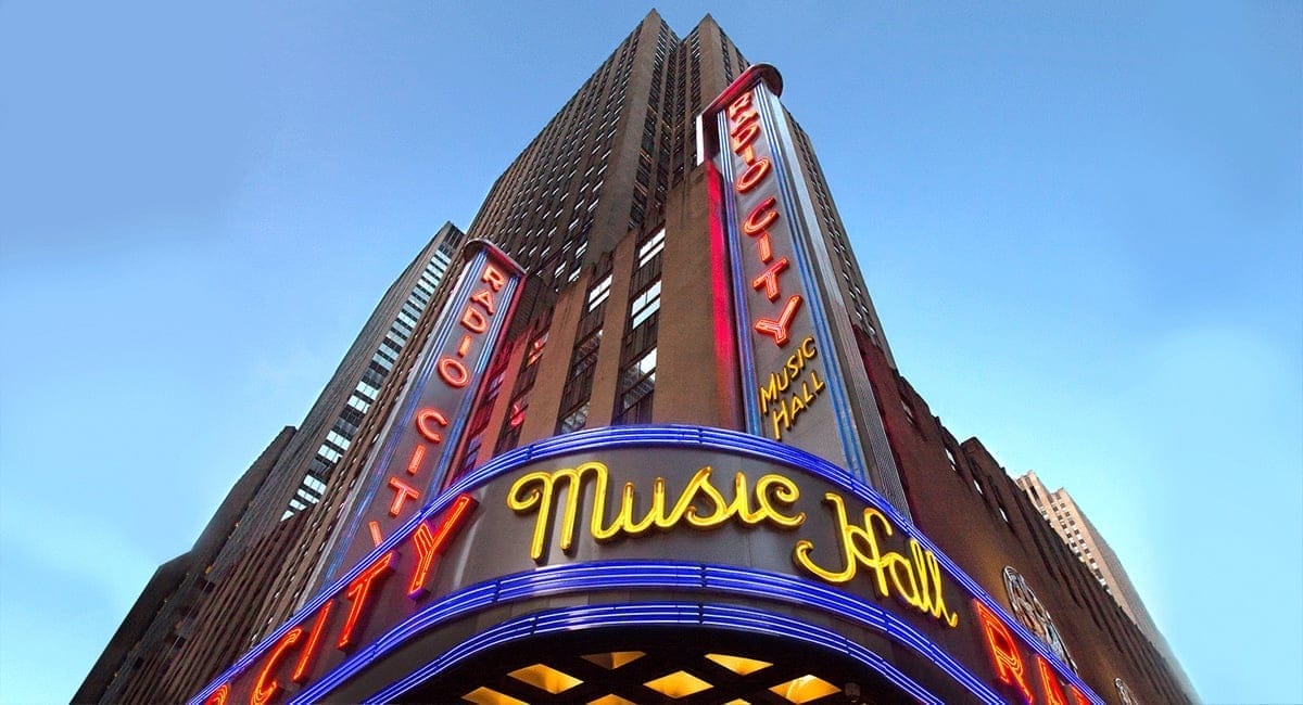 Radio City Music Hall New York City New York by Rail