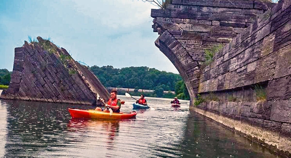 Kayaking at the Schoharie Crossing State Historic Site. | Photo by Audrey Egelston