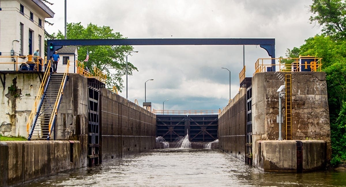 A full view of Lock 18 in Jacksonburg, NY. | Photo by Andrew Frey