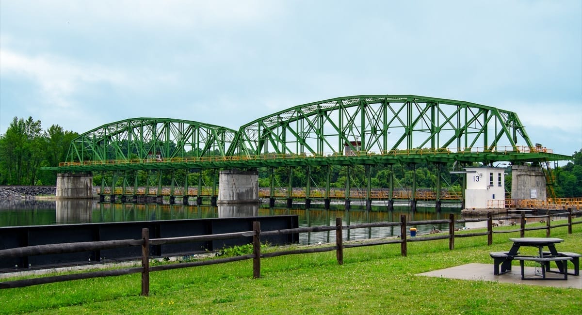A view of Lock 13 from the Mohawk Valley Visitors Center. | Photo by Andrew Frey