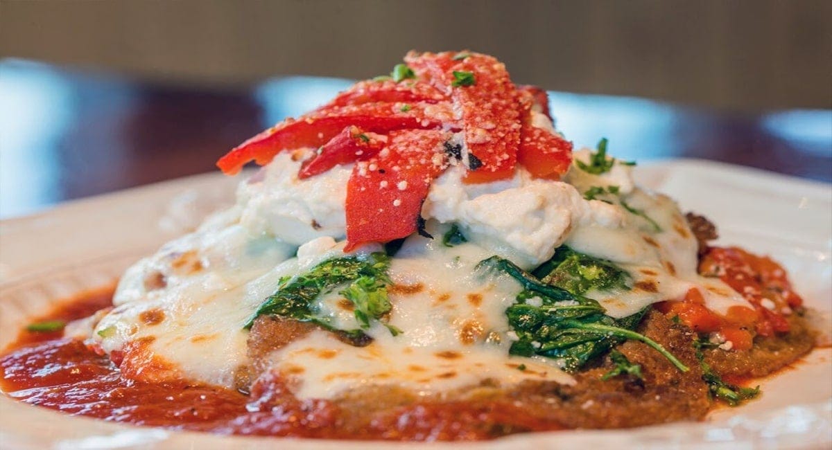 The eggplant parmigiana from Russo's Grill. | Photo from Russo's Grill