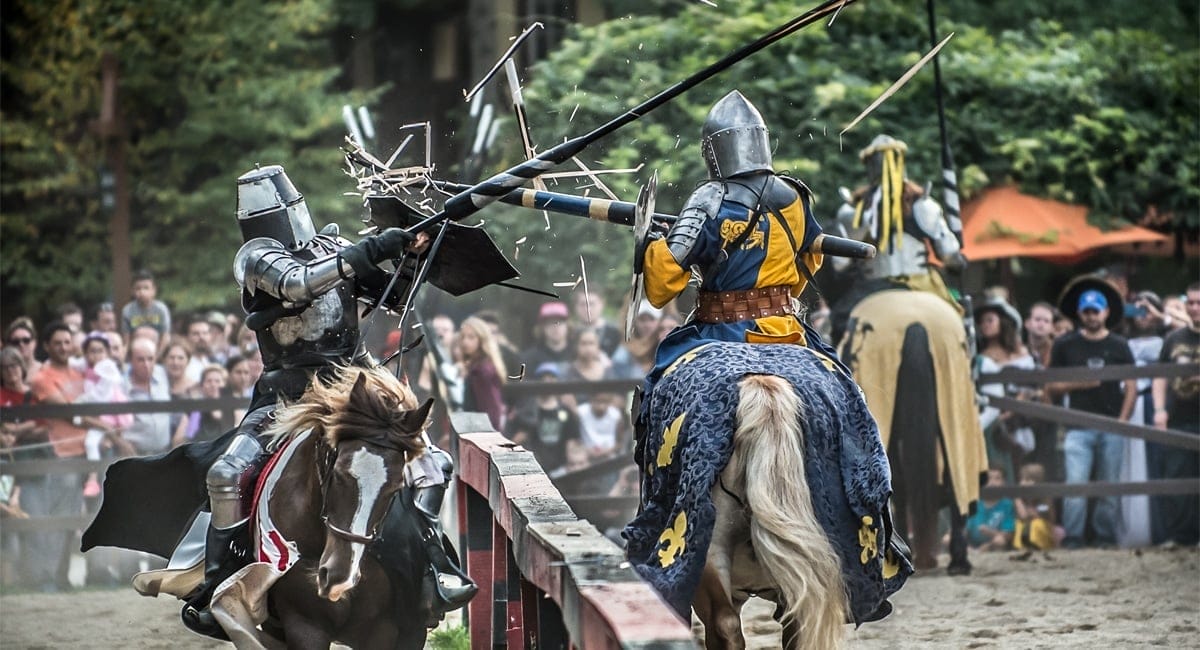 Dress in period garb, enjoy amazing reenactments and see knights battle for...