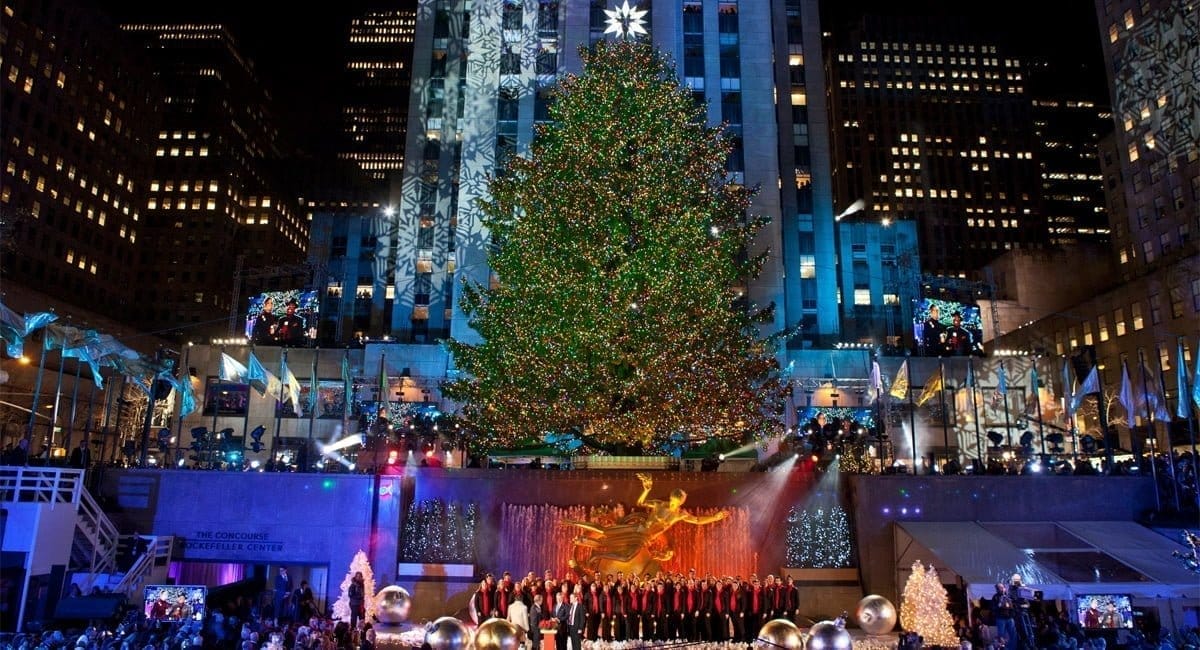 Rockefeller Tree Lighting New York City New York by Rail