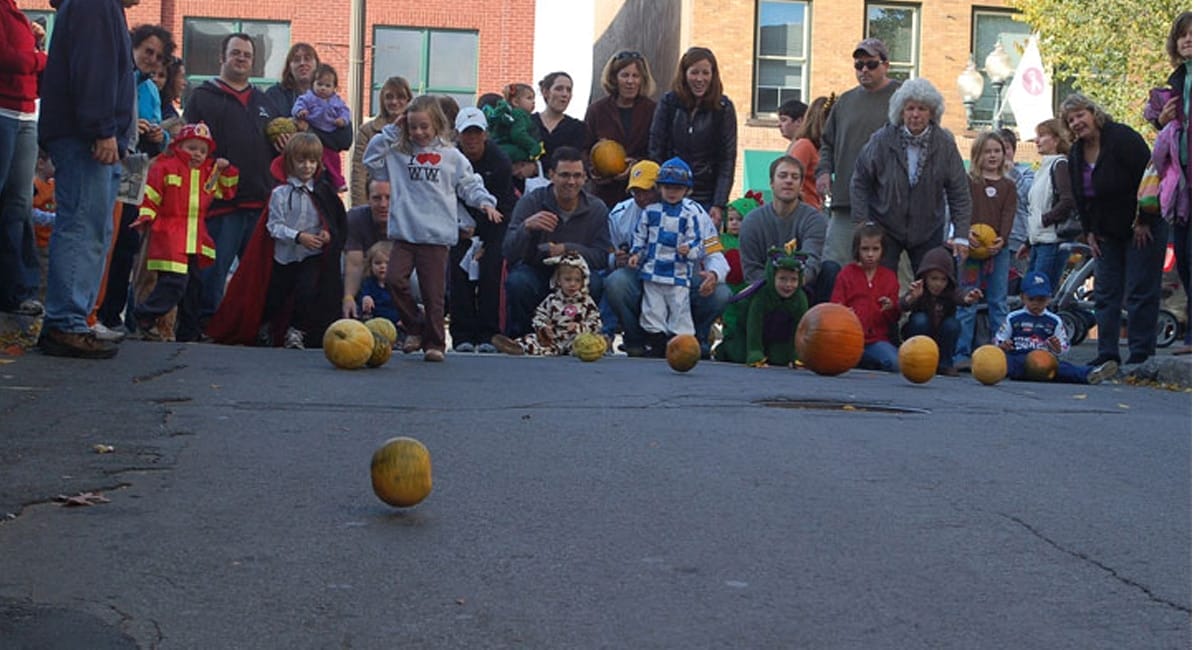 Children and parents alike partake in seasonal activities at the Saratoga Fall Festival. | Photo from saratoga.com