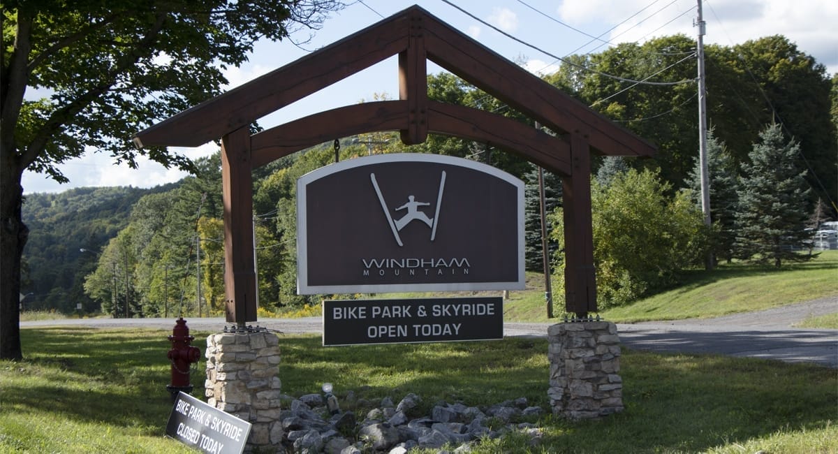 Windham Mountain Bike Entrance Sign | Allyson Macci