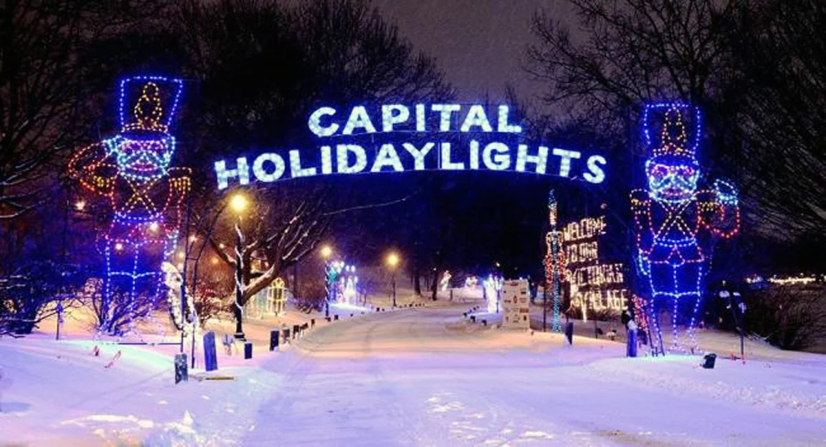 The beginning of the huge holiday lights display in Washington Park. | Courtesy of EntertainmentCalendar.com