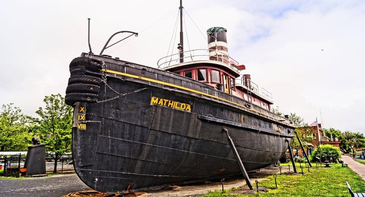 Kingston NY | Mathilda Tugboat at the Hudson River Maritime Museum | Photo by Tim Hetrick