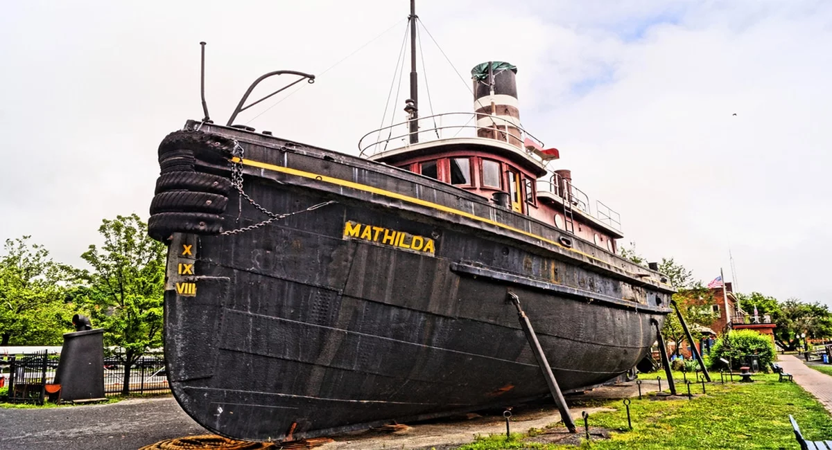 Kingston NY | Mathilda Tugboat at the Hudson River Maritime Museum | Photo by Tim Hetrick