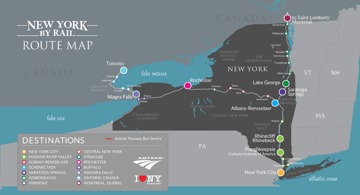 new york to niagara falls train time