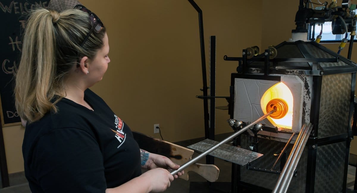 Glassblowing at Howe Caverns