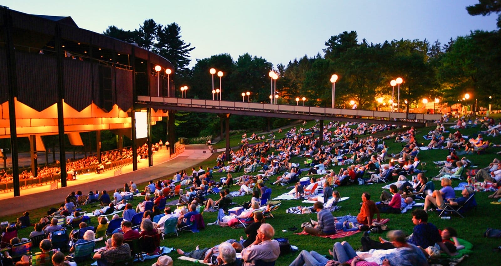 Philadelphia Orchestra at SPAC | Classical music enthusiasts sit back and enjoy the show. | Photo Courtesy of Chris Lee