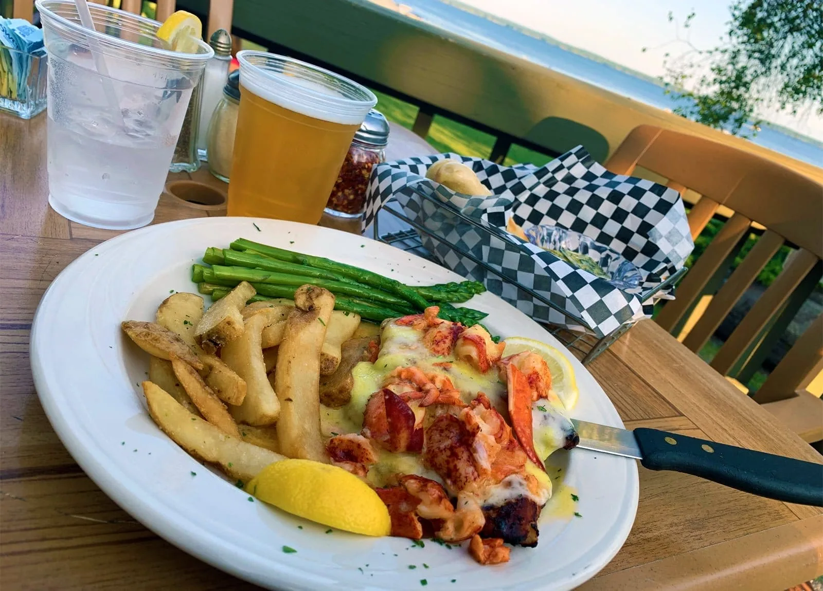 AFrey_Capital-Saratoga Region - Lanzi's on the Lake, Lake Chicken meal while overlooking Lake Sacandaga