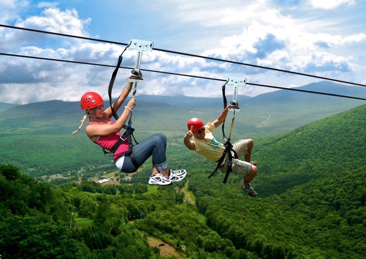 New York Zipline Adventure Tours | Hunter, NY | Photo Courtesy of Andrew Frey | Mountain Views and Cascading Streams