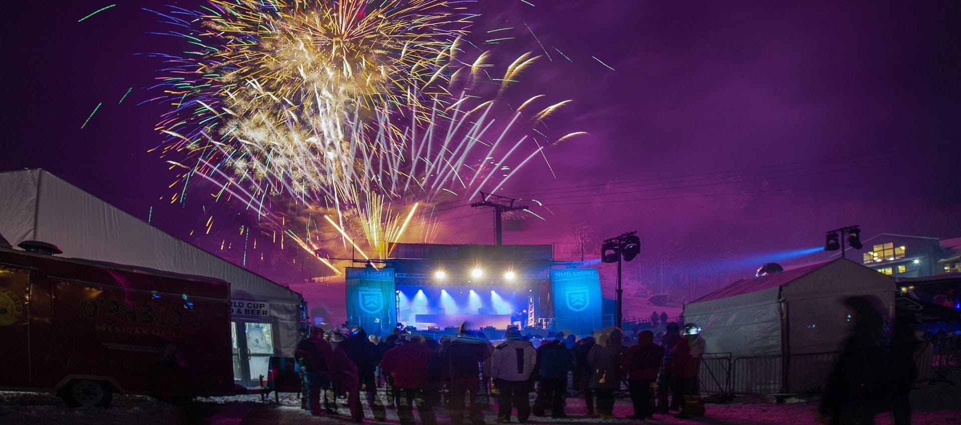 Fireworks at the Killington World Cup. | Photo Courtesy David Young