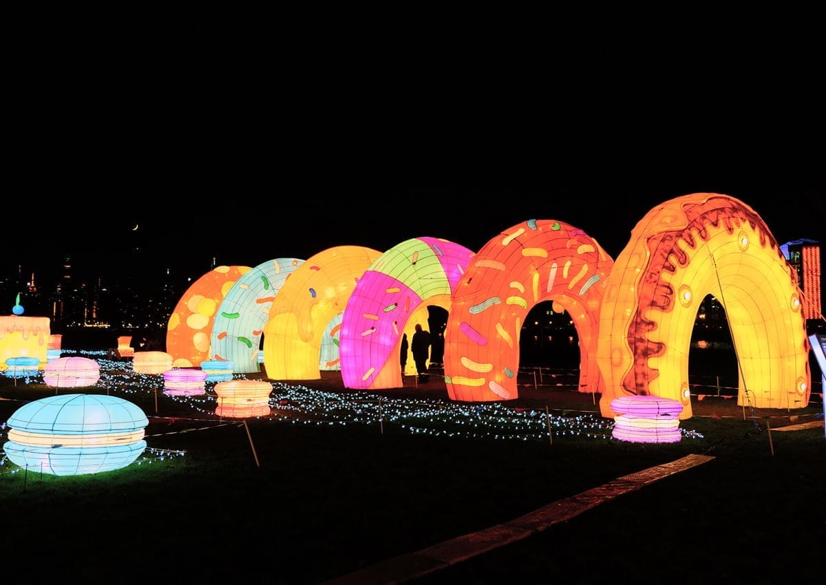 LuminoCity Festival's 'TheDonut Tunnel' at Randall's Island Park in New York City. | Photo Courtesy of LuminoCity Festival