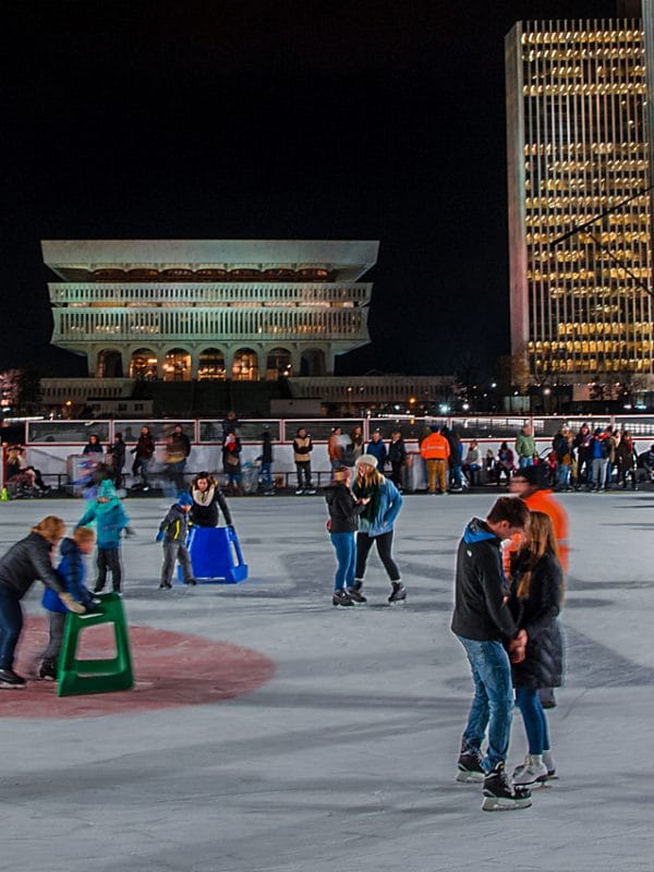 Empire Plaza Ice Rink | Photo Courtesy of New York State