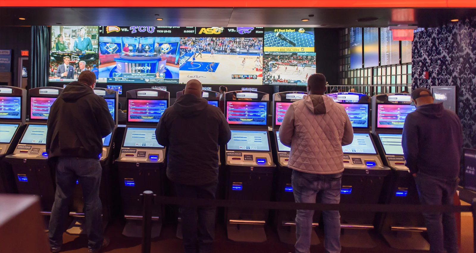Rivers Spoortsbook sports betting at Rivers Casino & Resort. | Photo Courtesy of Andrew Shinn