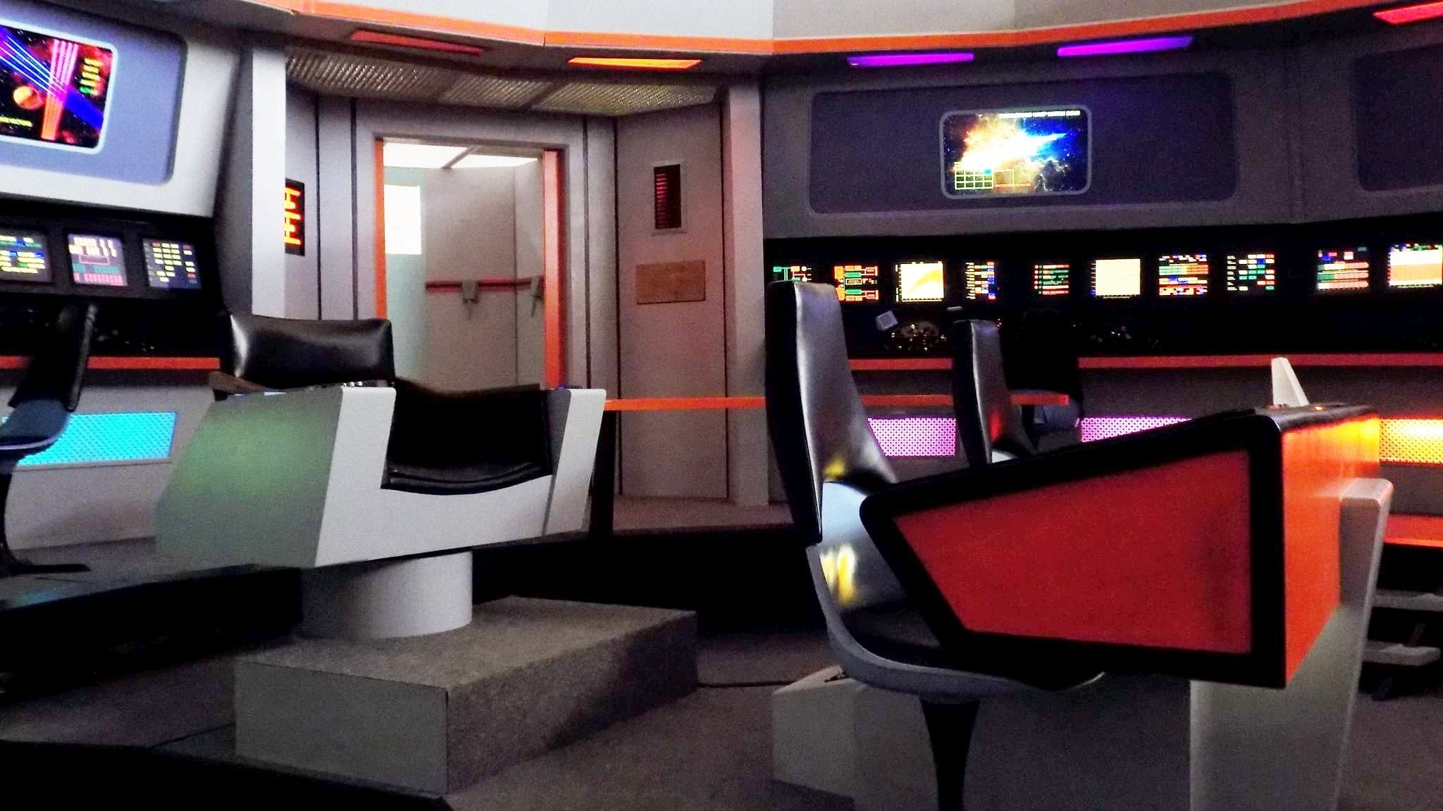 original star trek bridge set