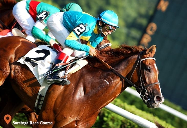 Opening Day at the Saratoga Race Course New York by Rail