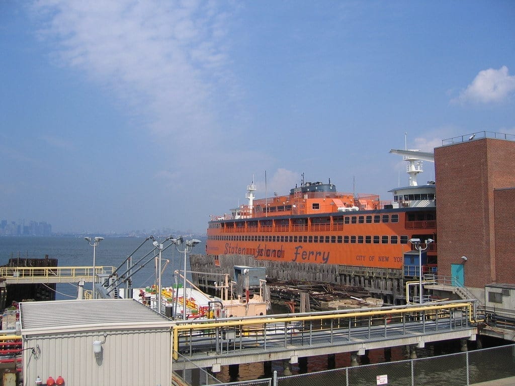 can you bring a dog on the staten island ferry