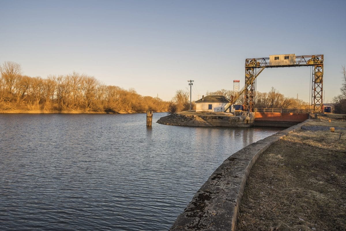 Utica Harbor Lock inside Utica Marsh Wildlife Management Area