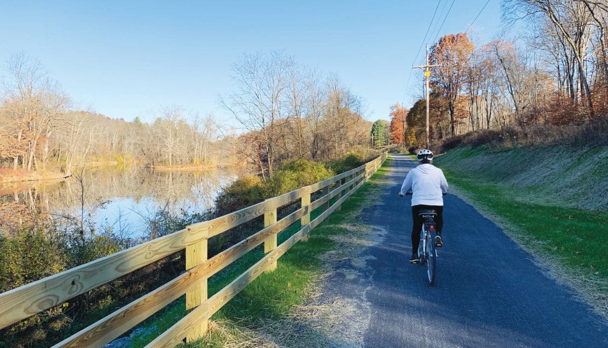 Biking on the Empire State Trail New York by Rail