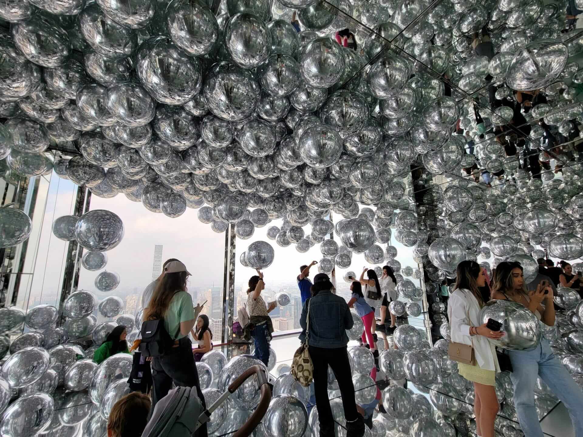 Silver balloons in SUMMIT One Vanderbilt