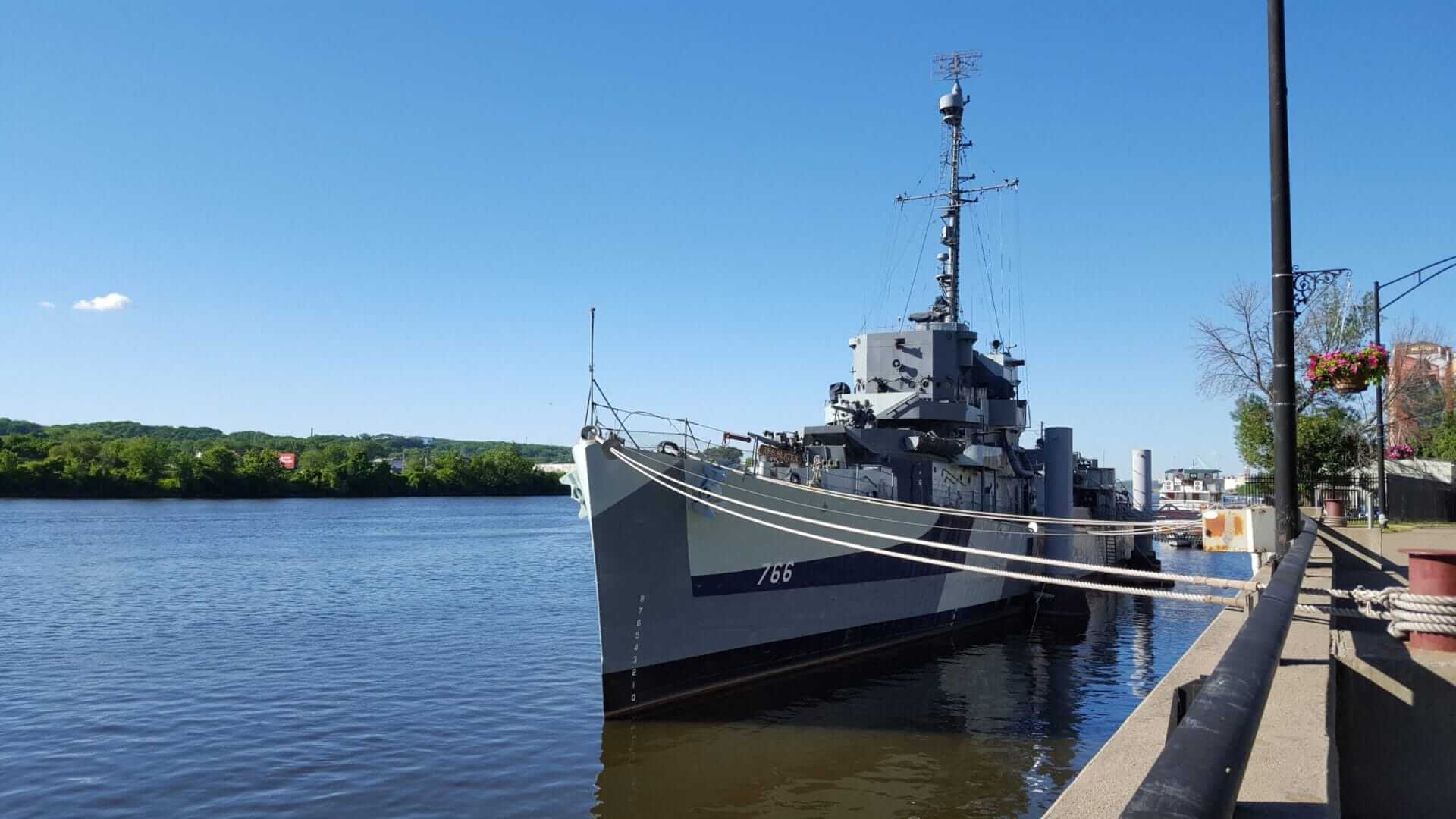 USS Slater moored at Albany PHOTO CREDIT USS Slater Historical Museum