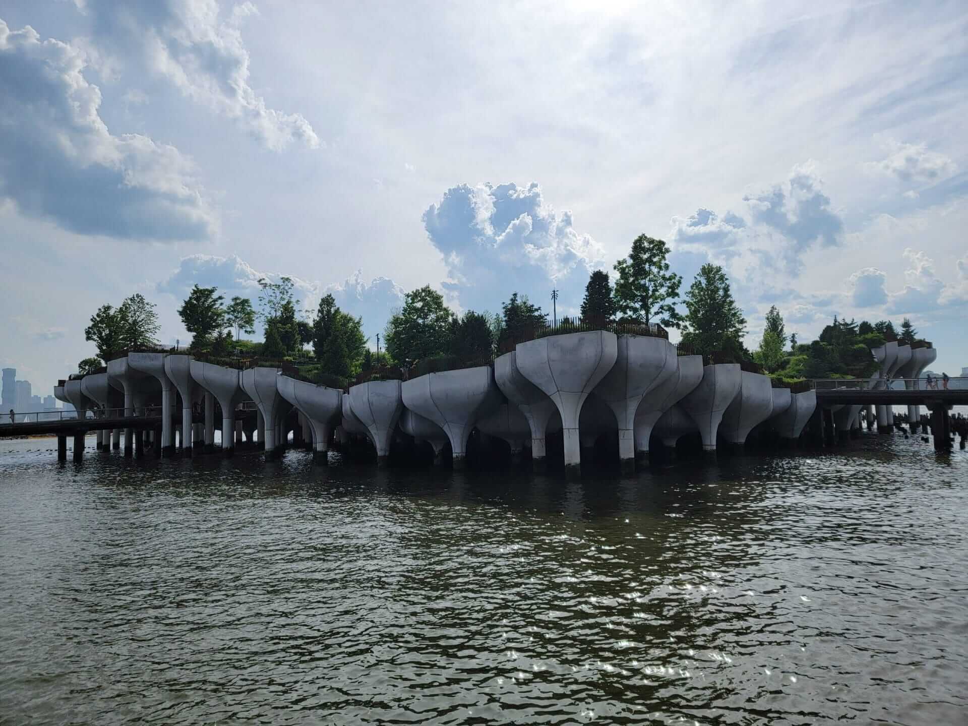 little island from the water