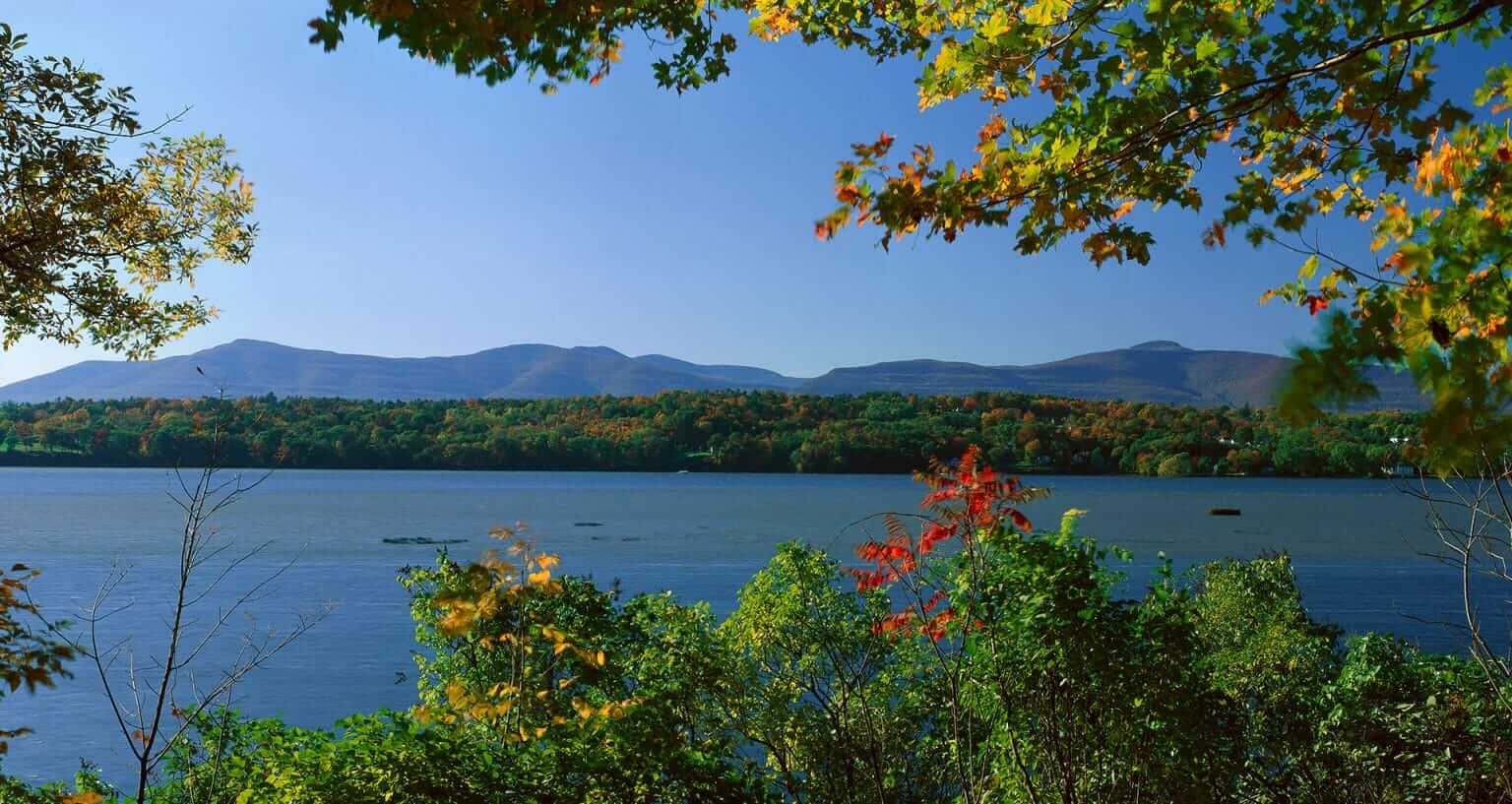 Hudson River In Autumn, Rhinebeck, New York