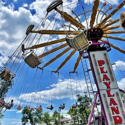 Take a spin on the Rye Playland swings