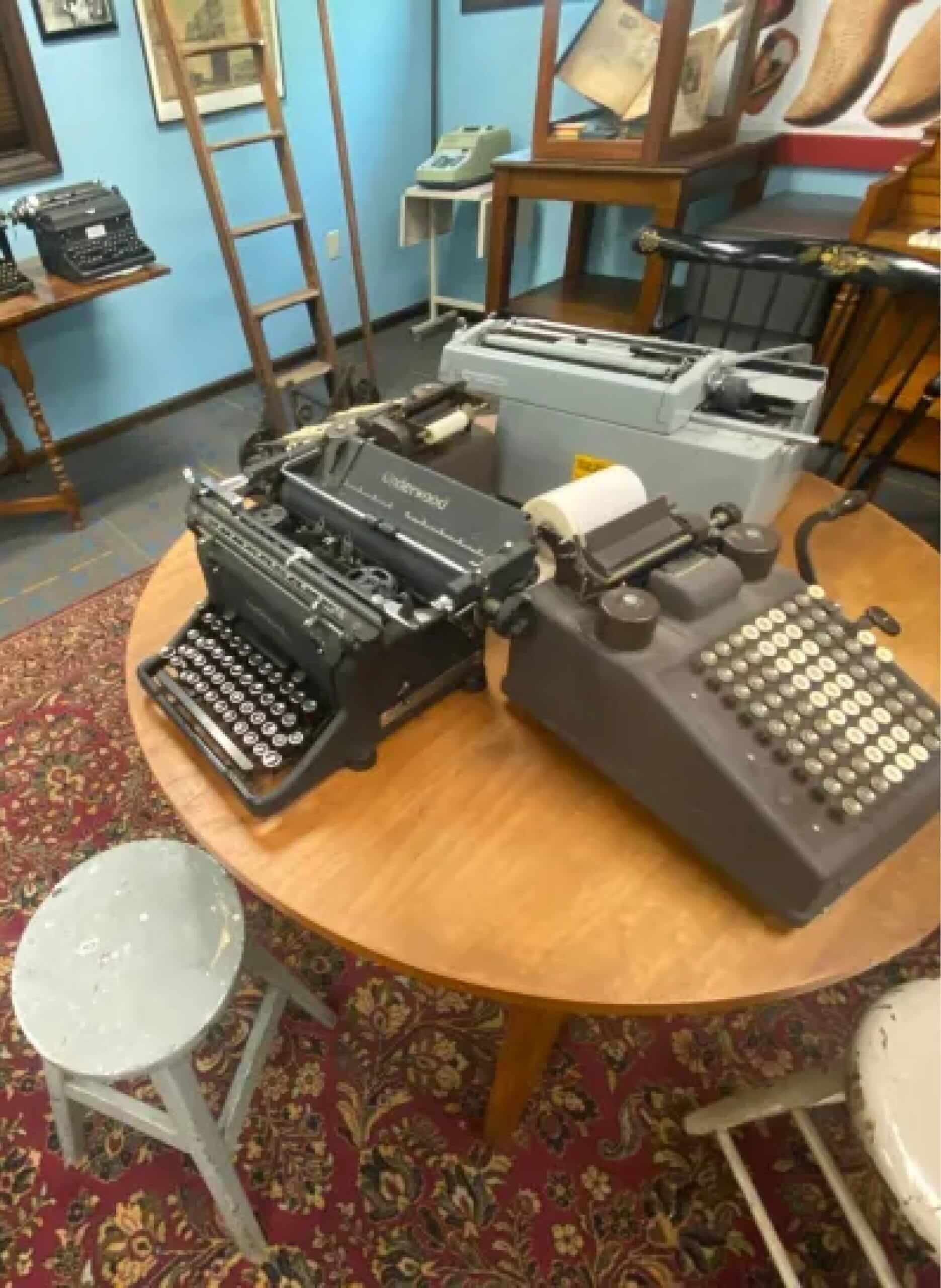 Check out classic typewriters at the Walter Elwood Museum