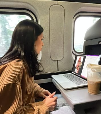 Zoom Meetings on Train