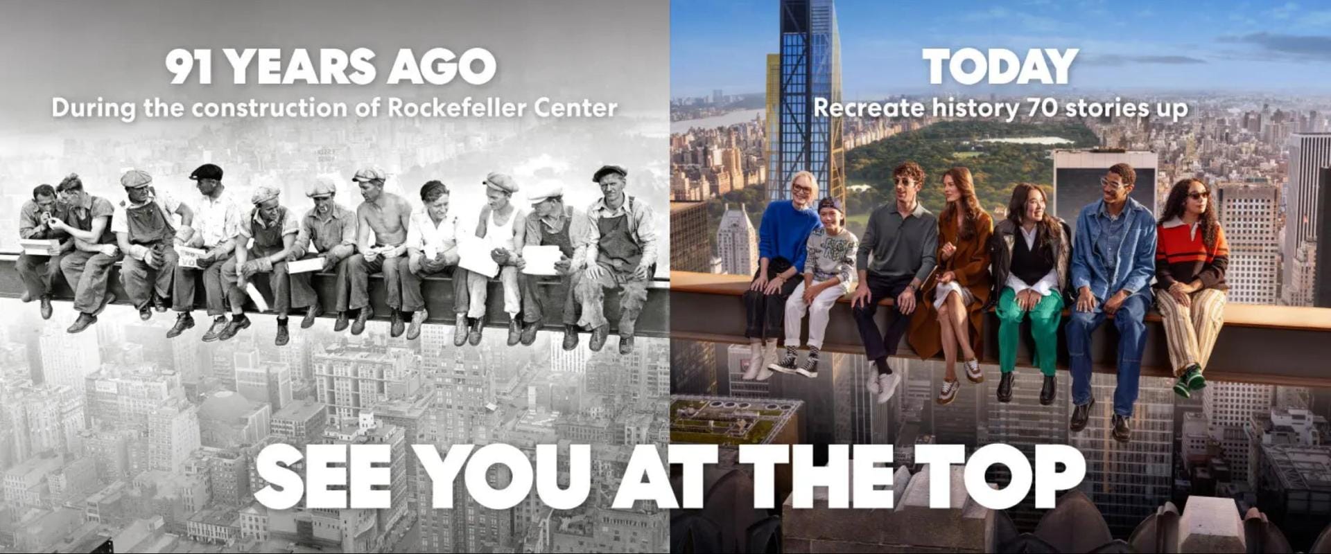 top of the rock now and then