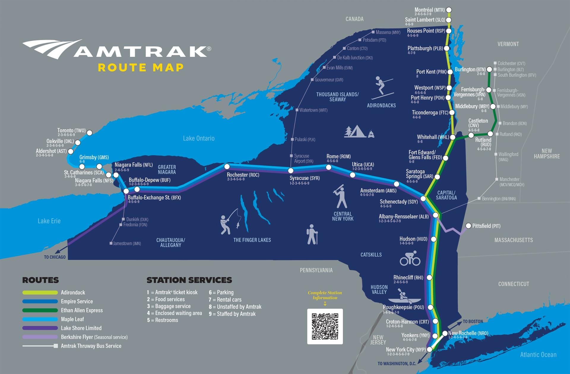 Amtrak New York Route Map
