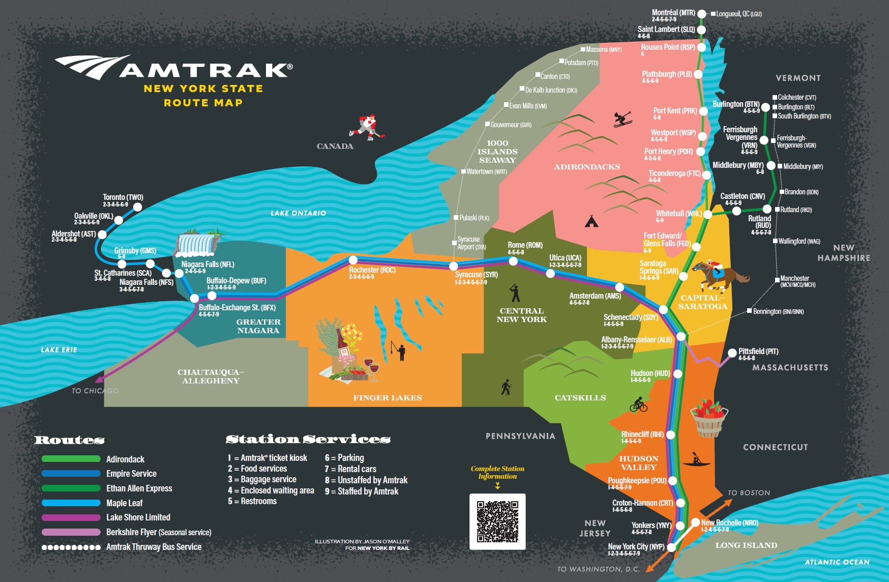 Amtrak New York Route Map