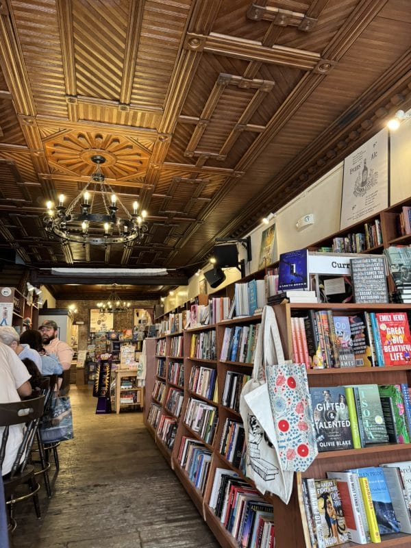The Spotty Dog in Hudson is a cozy bookstore.